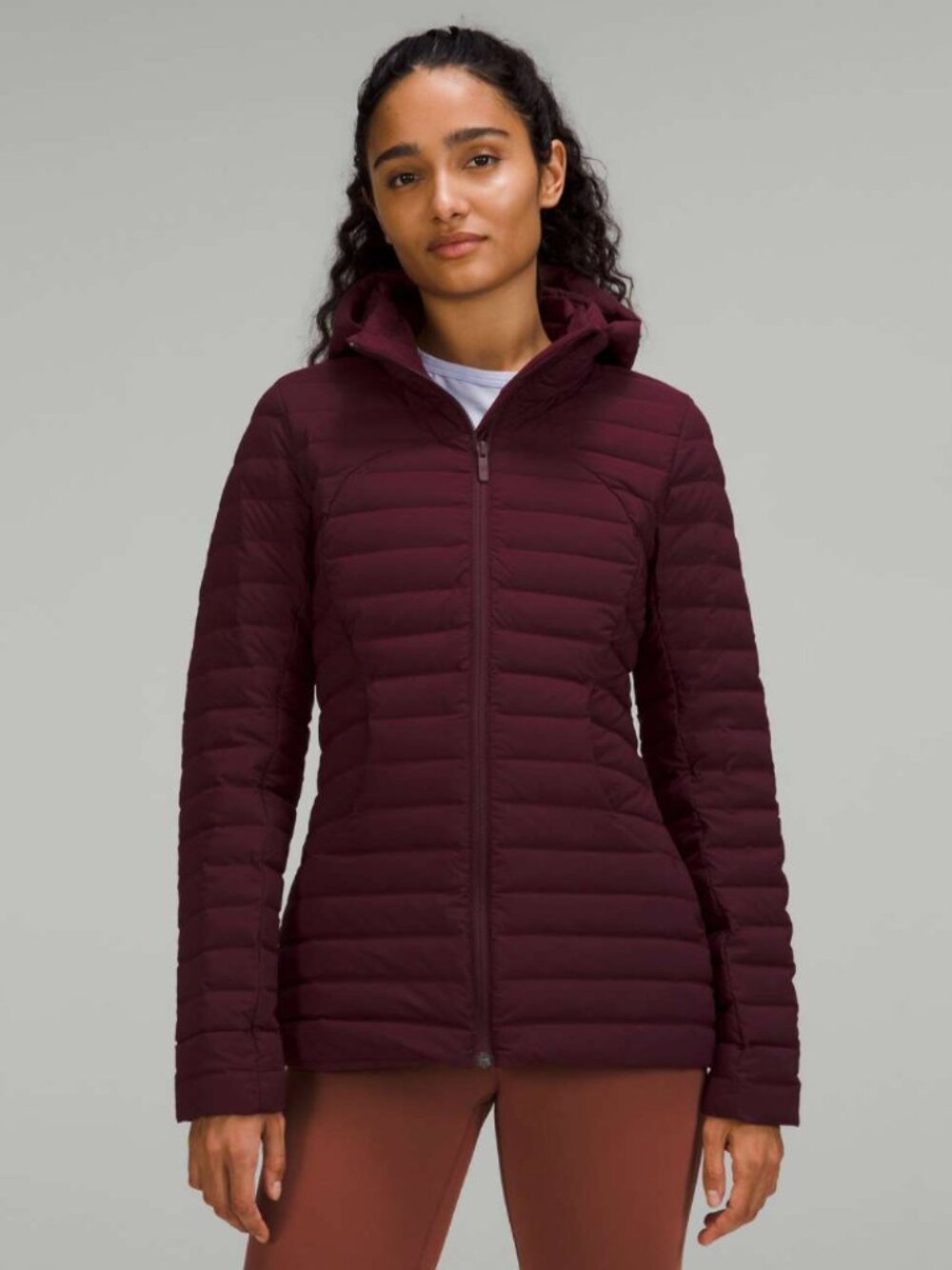 Lululemon Pack It Down Hooded Puffer Jacket Cassis Size 6